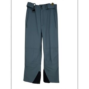 Polar Edge Mens Snow Ski Pants Blue Gray Insulated Waterproof Winter Size Medium